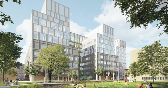 Arkitekttegning af Nya Sjukhuset Malmö