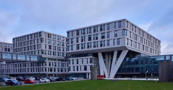 Rigshospitalet sett från utsidan